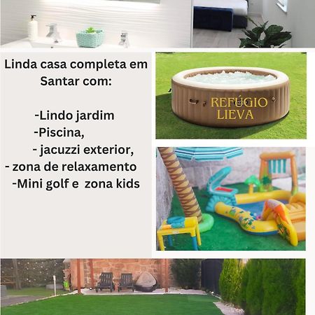 Appartamento Casa Incrivel Refugio Lieva ,Piscina , Jacuzzi Exterior E Zona Kids Nelas Esterno foto