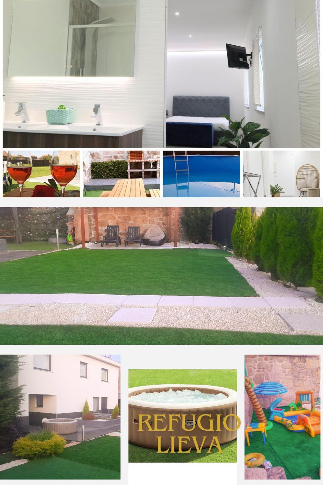 Appartamento Casa Incrivel Refugio Lieva ,Piscina , Jacuzzi Exterior E Zona Kids Nelas Esterno foto
